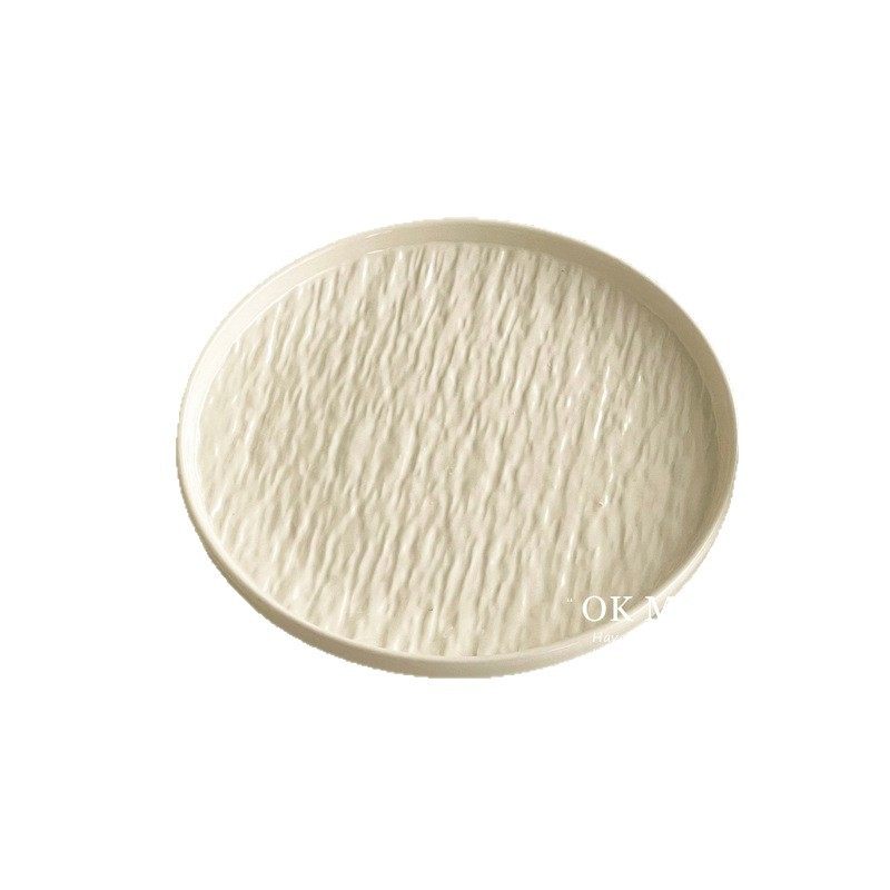 Cream Style Tableware Set Bowls and Plates Household Simple High-End Modern Chinese Dishware Set Ceramic Rice Bowl Soup Noodle Bowl