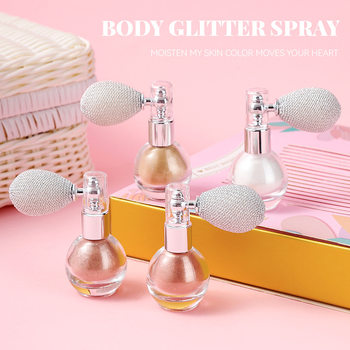 Cross-border Hot Sale Foreign Trade Brightening Glitter Powder Spray Body Fragrance Powder High Gloss Body Fragrance Powder Spray High Gloss Glitter Powder