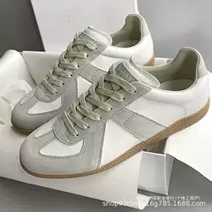 High-End Margiela Women's Trainers, Versatile White Sneakers for Couples, New Women's Shoes, Men's Retro Sports Casual Sneakers