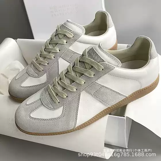 High-End Margiela Women's Trainers, Versatile White Sneakers for Couples, New Women's Shoes, Men's Retro Sports Casual Sneakers