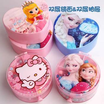 Children's jewelry box storage Princess small makeup box girls toy box hair accessories finishing storage manufacturers supply