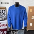 Klein blue [300g round neck long sleeve] 100% cotton