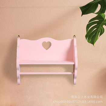 Girl-Style Storage Rack, Bathroom Pink Display Rack, Multifunctional Wardrobe, Creative Storage and Organization, Cloud Heart