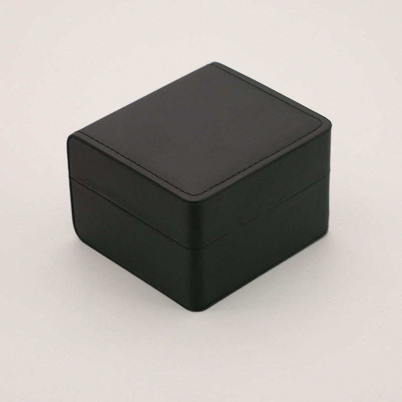 Rounded Brushed Pu Leather Watch Box, High-End Flip-Top Watch Box, Single Men's Watch Packaging, Watch Storage Box