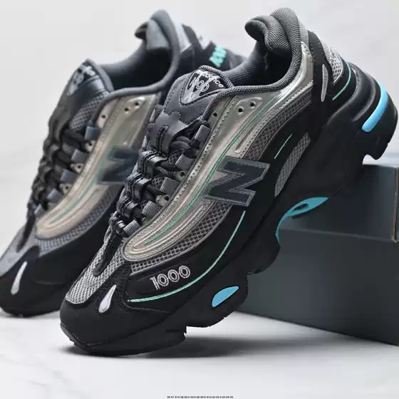 High-Quality Nb1000 Co-Branded Retro Running Shoes Mesh Leather Thick-Soled Dad Shoes Men's and Women's Sports Casual Work Clothing Shoes