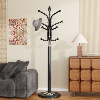Marble Coat Rack Floor-Standing Bedroom Clothes Rack Household Vertical Clothes Rack Simple Storage Bag Rack