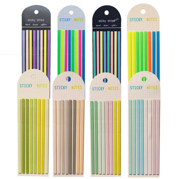Extremely Long Strip Index Post Classification Fluorescent Macaron Translucent Post-it Notes N Post-it Notes