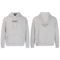 22 light gray chinese cotton hooded without velvet
