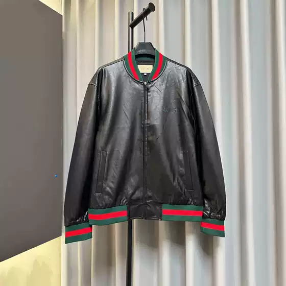 【Exclusive】Correct version of GU brand, popular influencer style, baseball jacket with letter embroidery on the chest and stand-up collar
