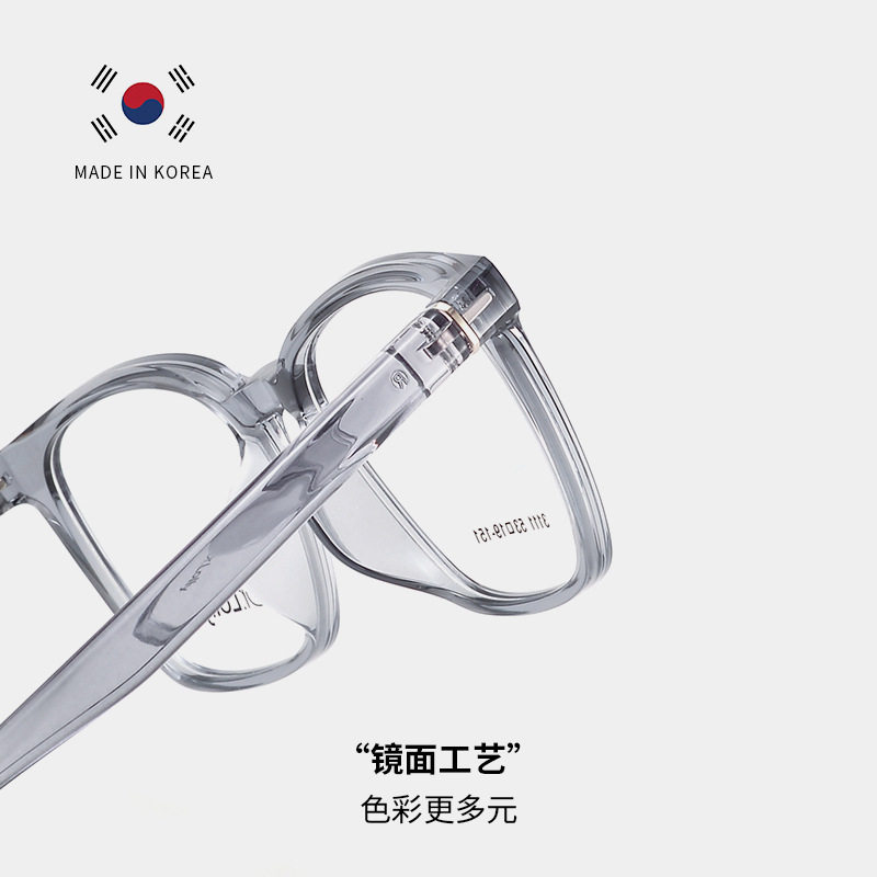 Loli Doctor Plain Glasses Frame Transparent Ins Ultra-Light Frame Tr Large Frame Male Student with Myopia Glasses Wholesale