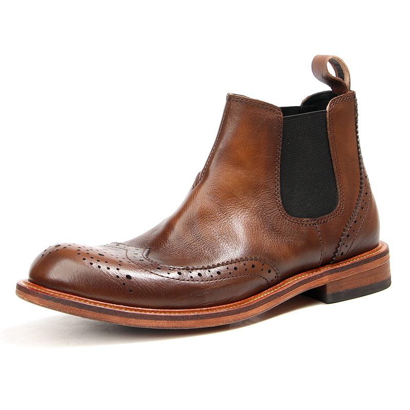 (Mới) Mã A2923 Giá 2310K: Giày Boot Cổ Thấp Nam Wotdlo Phục Cổ Cổ Điển Giày Dép Nam Chất Liệu Da Bò G05 Sản Phẩm Mới, (Miễn Phí Vận Chuyển Toàn Quốc).