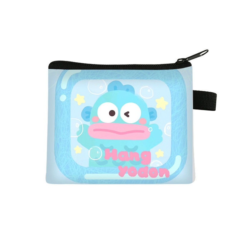 2025 New Clownfishhangyodon High-Looking Coin Purse Cartoon Cute Girls Zipper Storage Bag