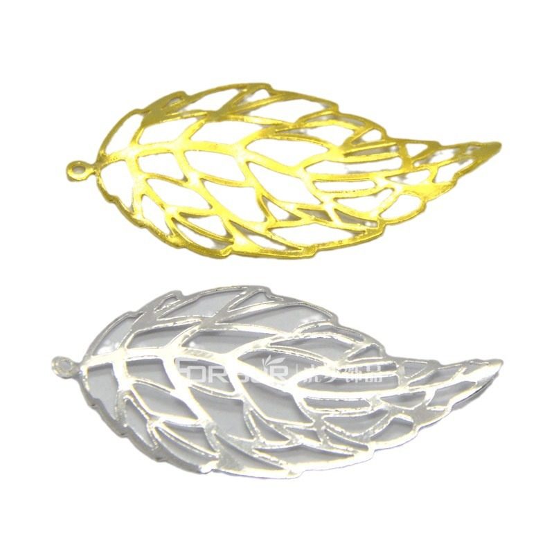 饰品花瓶陶瓷等铁质树叶挂件 大小号60/40mm 歪树叶吊片 树叶花片