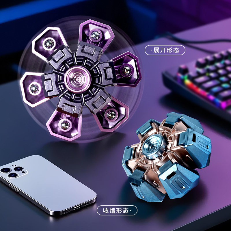 Tiger Fidget Spinner Mechanical Armor Bearing Decompression Electroplating Process Edc Toy Finger Spinner Mechanical Model