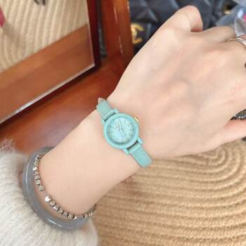 Mirisha Colorful Simple Small Dial Belt Student Small Style Watch Retro Summer Dopamine Small Watch for Women