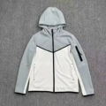 Smoke gray and white coat