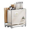 Kitchen Knife Rack Storage Rack Countertop Multi-Functional Chopstick Cage Kitchen Knife Cutting Board Integrated Knife Storage Box