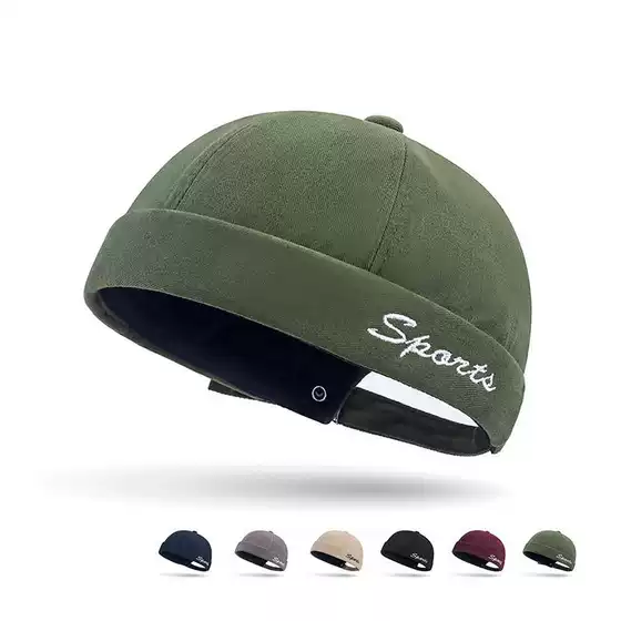 Fashionable Hip-Hop Skull Cap for Women and Men, Minimalist New Style Cotton Dockers Hat in Autumn and Spring