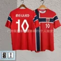 26 norway home jersey + printed #10 star + world cup patch