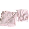 Spring and Summer Maternity Pajamas Cardigan Long-Sleeved Pants Loose Postpartum Nursing Clothes Set Confinement Home Clothes with Breast Pads