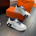 Blue and white