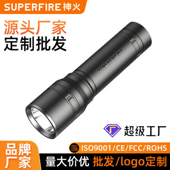 Customized Flashlight Handheld Portable USB Rechargeable Aluminum Alloy Bright Flashlight Abs Flashlight Wholesale