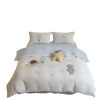 High-Density Fresh Milk Velvet Four-Piece Set Cartoon Children's Room Three-Piece Set Double-Sided Coral Velvet Warm Winter Bedding