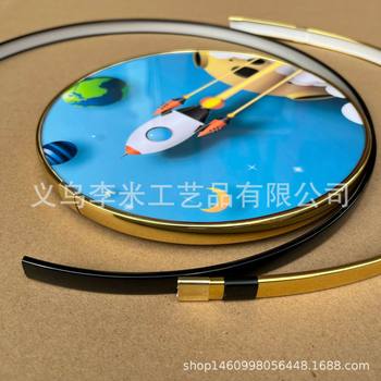 Decorative painting PVC decorative line 9mmU type Hemming strip black gold round cushion photo frame buckle