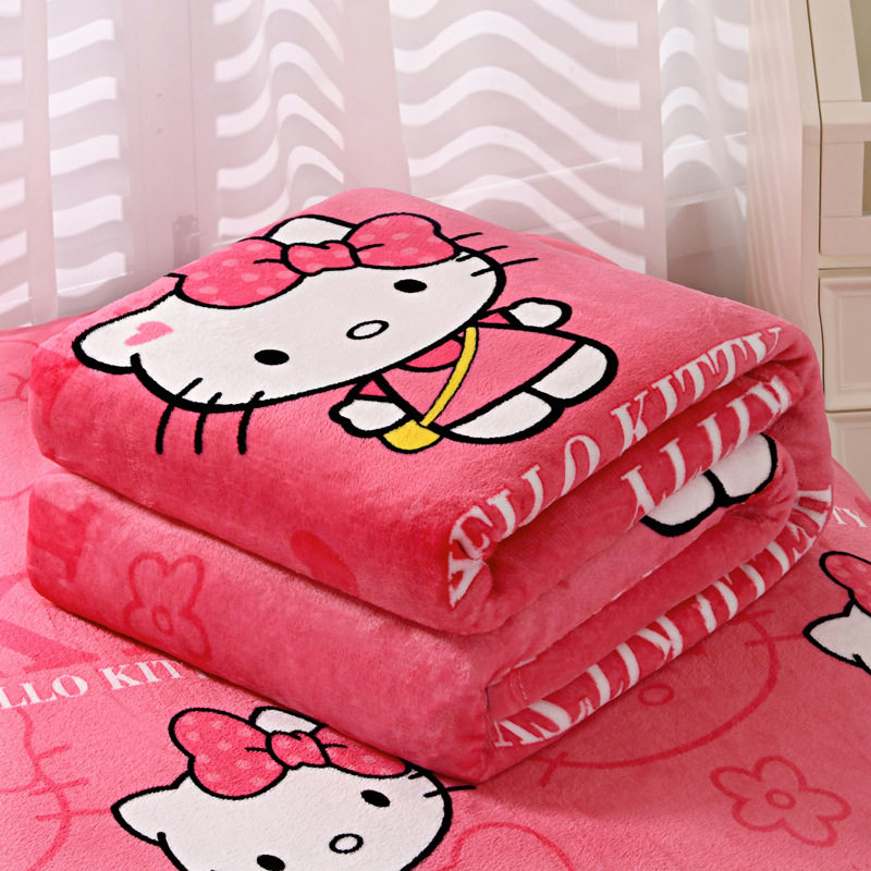 Single and Double Thickened Air-Conditioned Blankets for Student Dormitories, Four-Season Blankets, Bed Sheetss, Cute Home Blankets to Keep Warm in Winter