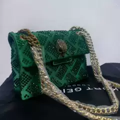 British Kurt Geiger New Rhinestone Niche All-match Shoulder Crossbody Eagle Head Bag Multicolor Retro High-grade