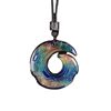 Temperature-sensitive color-changing safety buckle necklace for men and women can change color with body temperature pendant couple fashion pendant