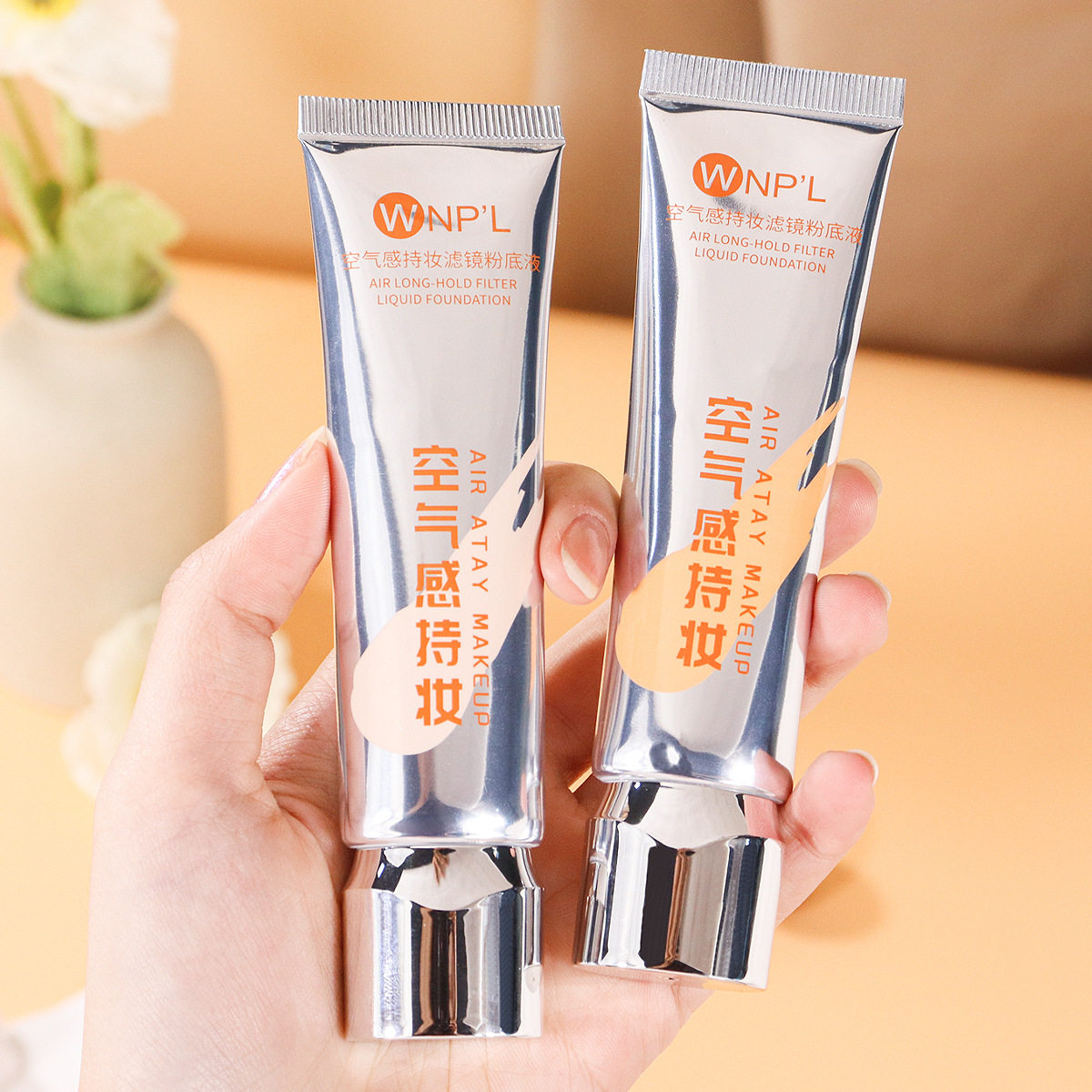 WNP'L Air Makeup Foundation Concealer Brightening Isolation Cream Lightweight Water Moisturizing Powder Not Easy to Take off Makeup bb Cream