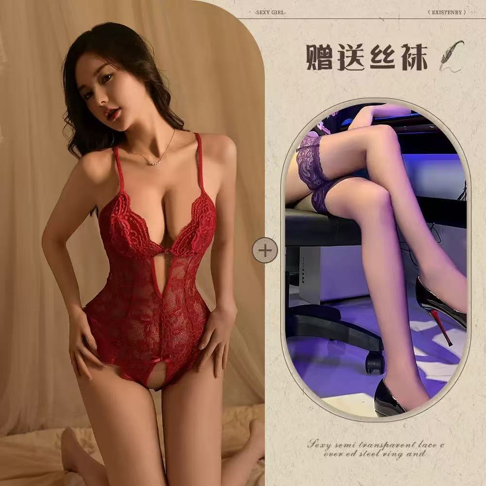 情趣内衣女性感激情风大尺度免脱连体诱惑睡衣战袍带胸垫诱惑大码