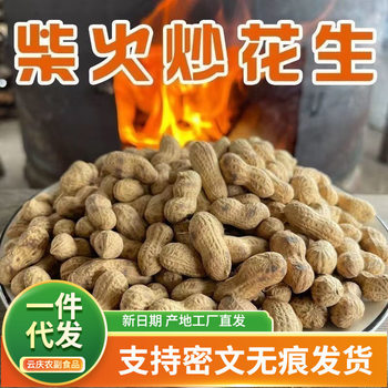 Wholesale Original Flavor Roasted Peanuts with Shells, Traditional Crispy Stir-Fried in a Cast Iron Pan with Firewood