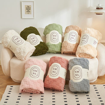 Tafu velvet blanket waffle velvet multifunctional nap blanket air conditioning blanket blanket bedding lunch break shawl blanket