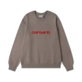 Brown embroidery red