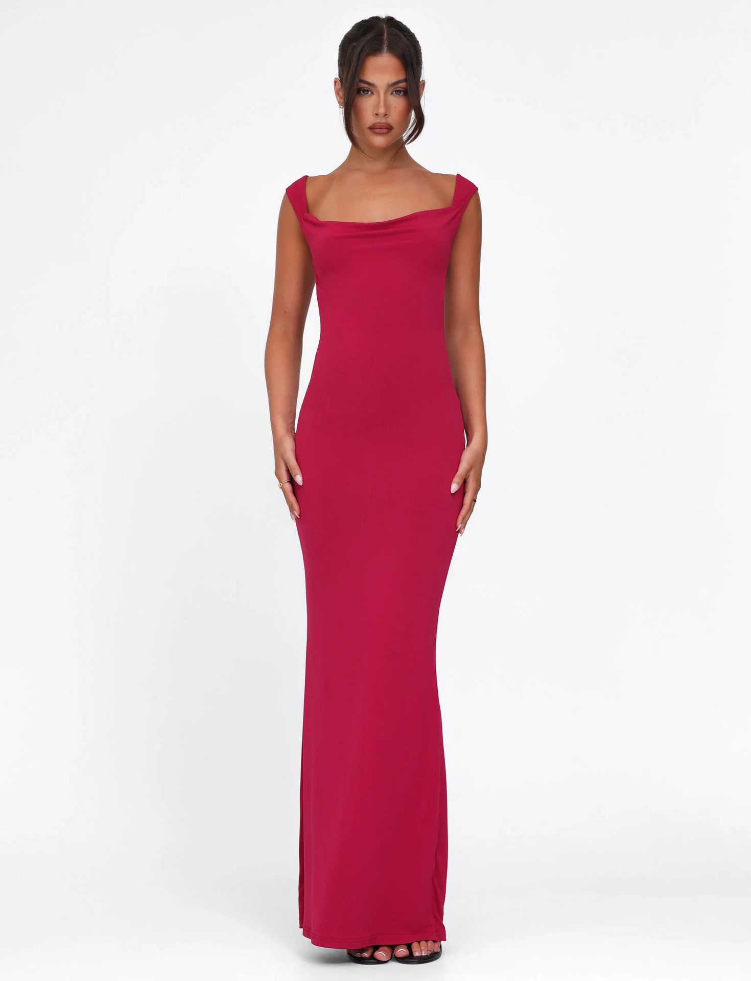 Sleeveless Backless Dress Slim Fit Bow Tie Detail Solid Color Elegant Evening Wear for Women OEM Available