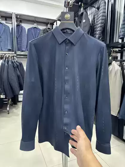 [Yajia] Lightly Brushed! Drapes Smoothly, Wrinkle-Resistant! Brand Cut-Label Clearance Men's Fall/Winter Long-Sleeve Shirt 5CC003
