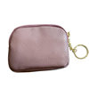 Factory direct top layer cowhide universal mini coin purse women's key ring coin bag leather zipper small wallet