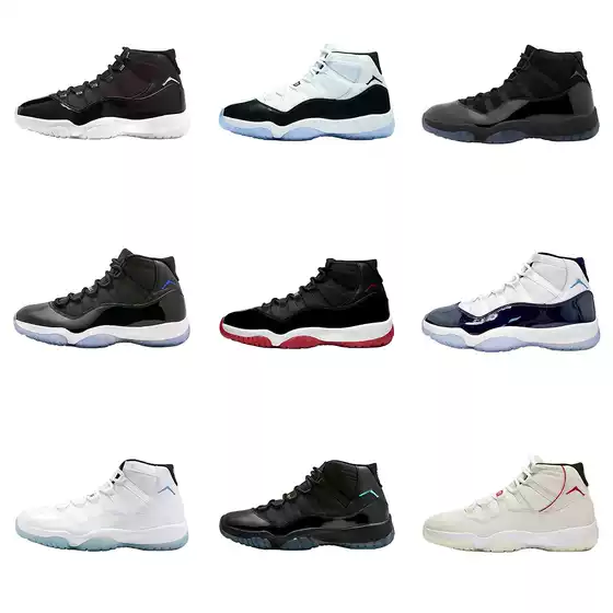 Putian shoes pure original cross-border AJ11 high top Qiao 11 wear-resistant, anti slip, shock-absorbing, lightweight and breathable men's and women's sports basketball shoes