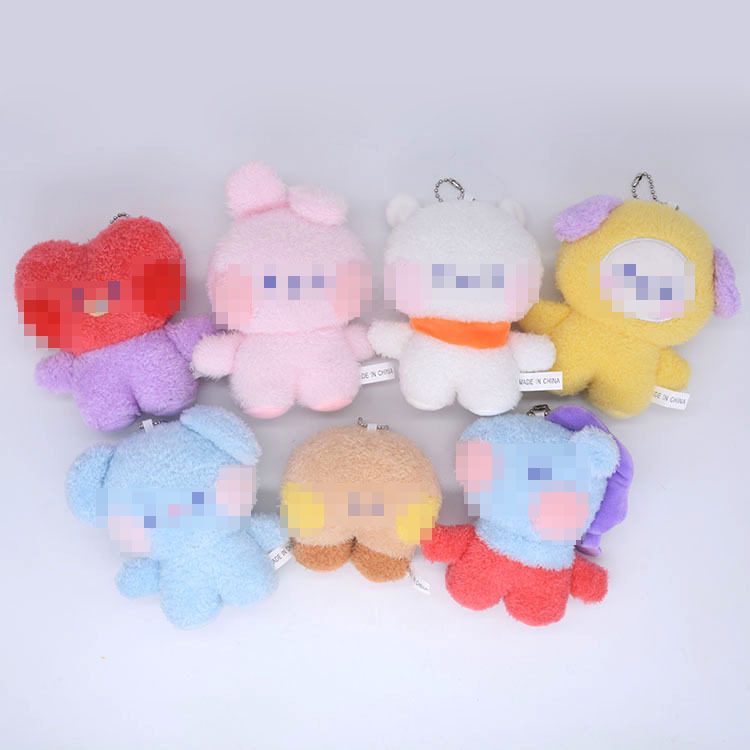 跨境韩国明星少年团毛绒玩具饼干马驹偶像卡通公仔娃娃钥匙扣包