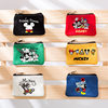 Cartoon Mickey coin purse canvas bag card bag simple fabric coin small bag cartoon cotton storage bag