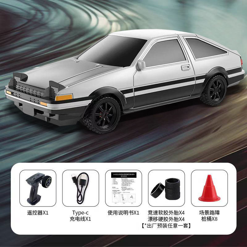 4306G フルプロポーション四輪駆動ドリフトカー [AE86] ジャイロスコープ付き [0.4kg]