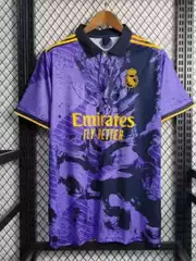 Popular Retro Fan Player Real Madrid Top T-Shirt Jersey Printed Cross-Border Sports Football Uniform