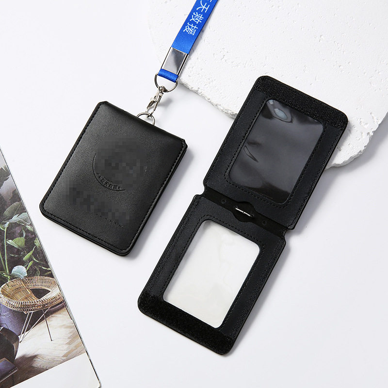 Emergency Rescue Work Id Card Holder Rescue Team Card Holder Genuine Leather Charity Protective Cover with Lanyard Card Holder Customization