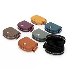 First Layer Cowhide Live New Genuine Leather Card Holder Credit Card Holder Multi-Card Holder Business Card Holder Women's Coin Purse