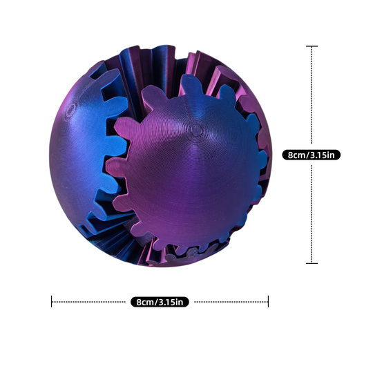 3d打印玩具解压球模型跨境爆款创意旋转齿轮球热销摆摊摆件