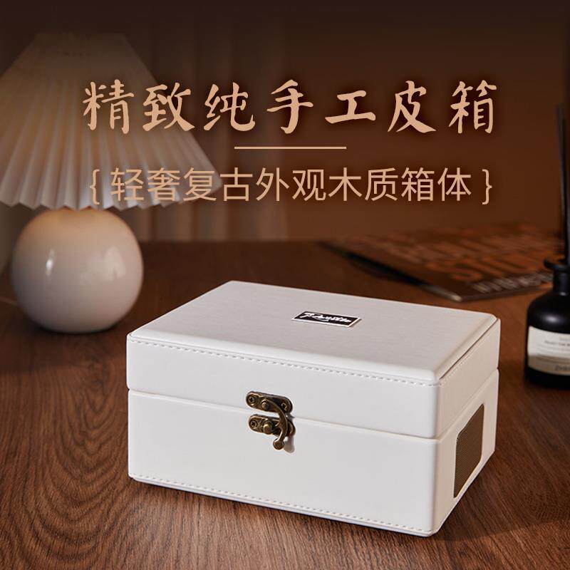 Music CD Player Listening to Album CD Player Disc Retro Desktop Portable Record Bluetooth Speaker All-in-One