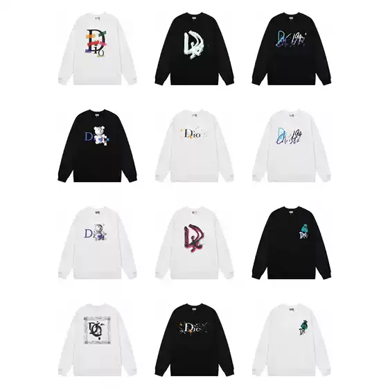 Oversized 420g Long-Sleeve Crew Neck Sweatshirt for Men and Women - 2025 New Arrival, Heavyweight Fleece with Front and Back Prints, Wholesale, In Stock,Drew House Style