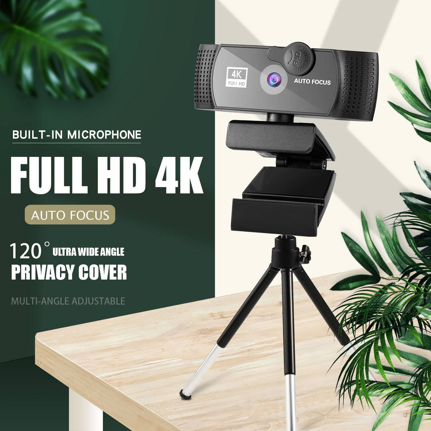 4K Private Model Beauty Autofocus 1080P Computer Camera Hd Network USB Live Broadcast 2Kwebcam Wide Angle